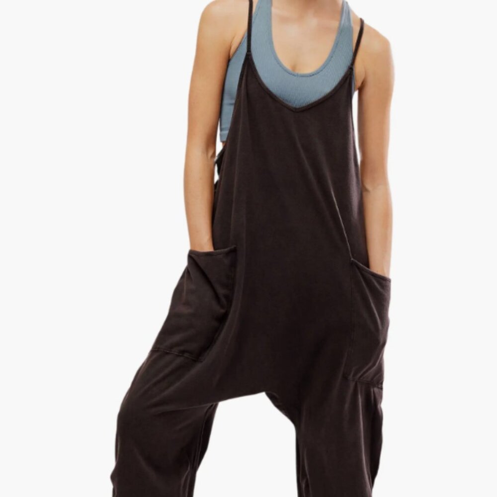 FP Small Movement Hot Shot Jumpsuit in Washed Black